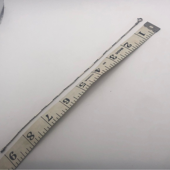 VTG Sterling Silver Dot & Dash Bracelet 9” Stamped & Hallmarked - Picture 4 of 6